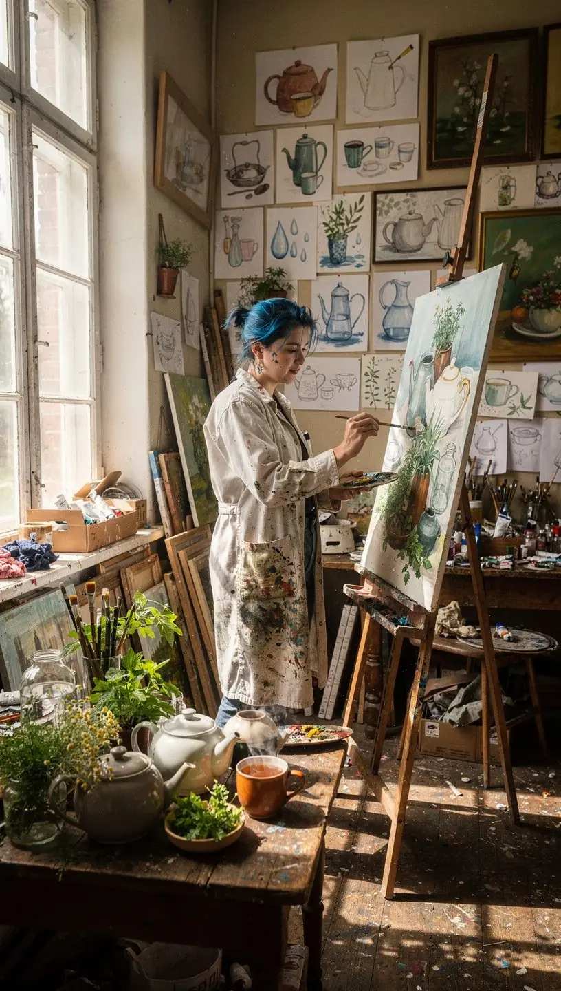 Rankos, laikydamos arbatos puodelį, rodo atsipalaidavimo ir atsidavimo momentą savęs priežiūrai.